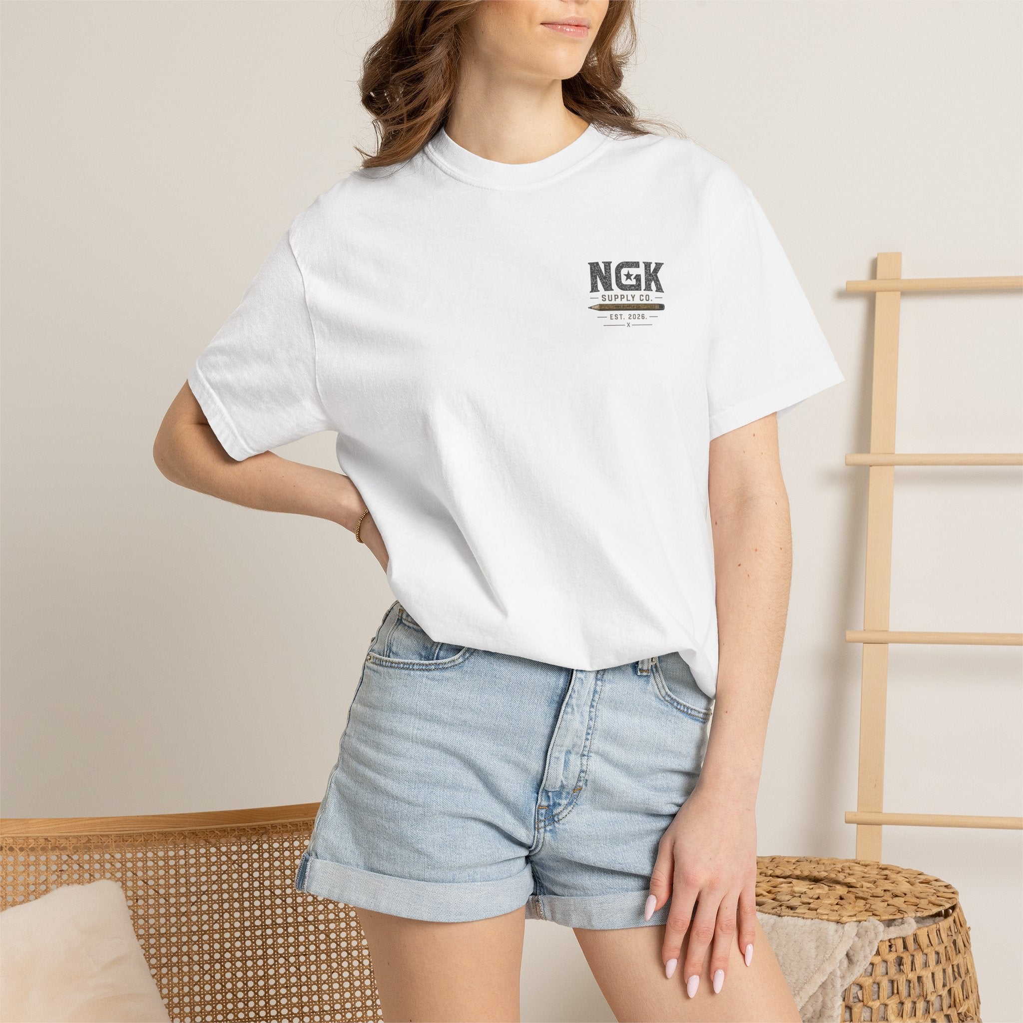 Work Worth Signing T-Shirt — NGK Supply Co. Vintage Tool Graphic
