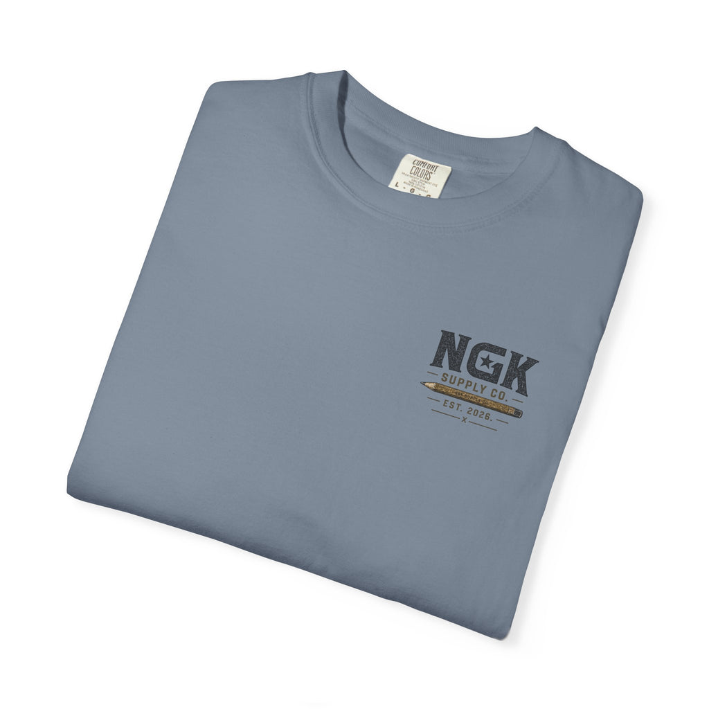 Work Worth Signing T-Shirt — NGK Supply Co. Vintage Tool Graphic