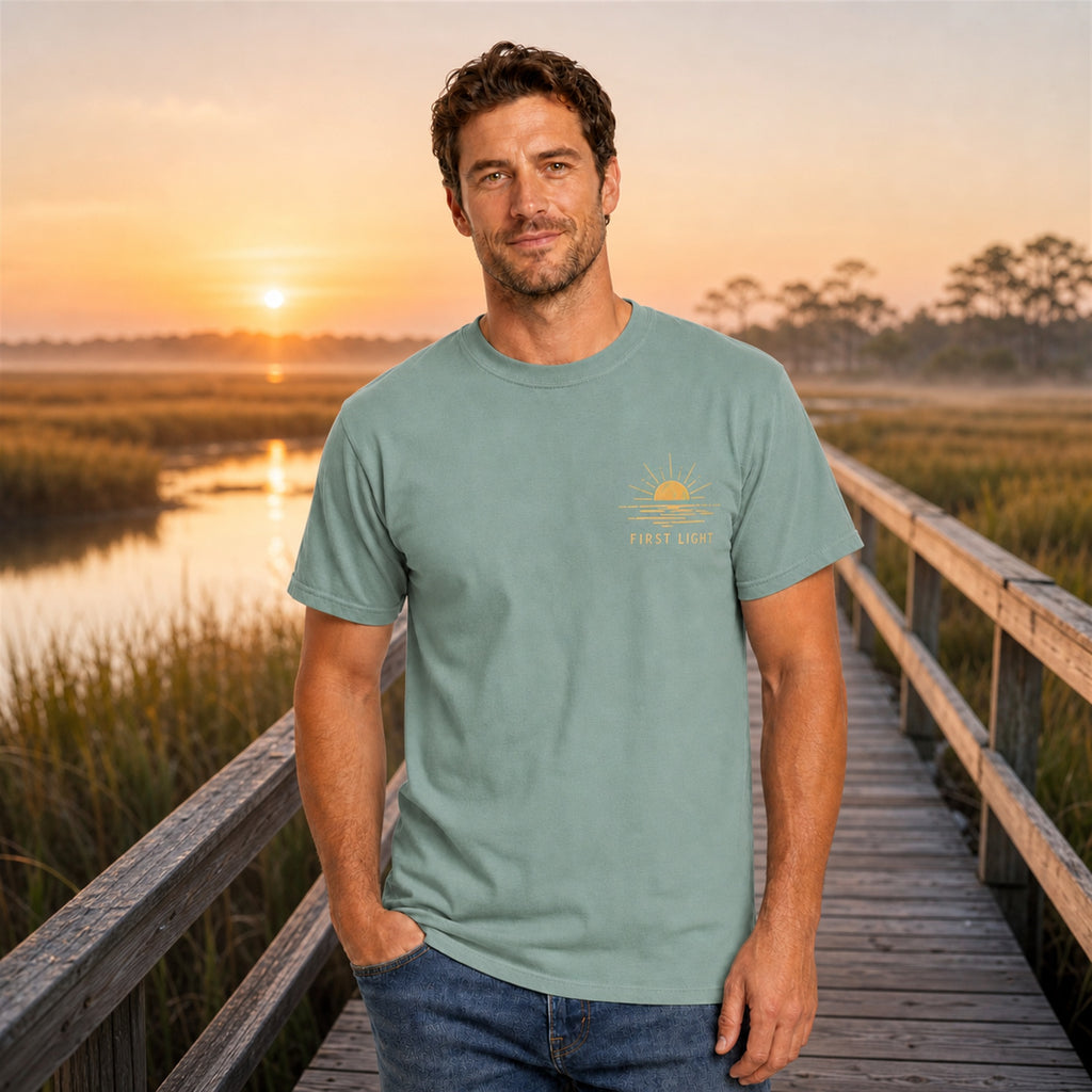 First Light Beach T-Shirt — First Coast Florida Sunrise Graphic Tee