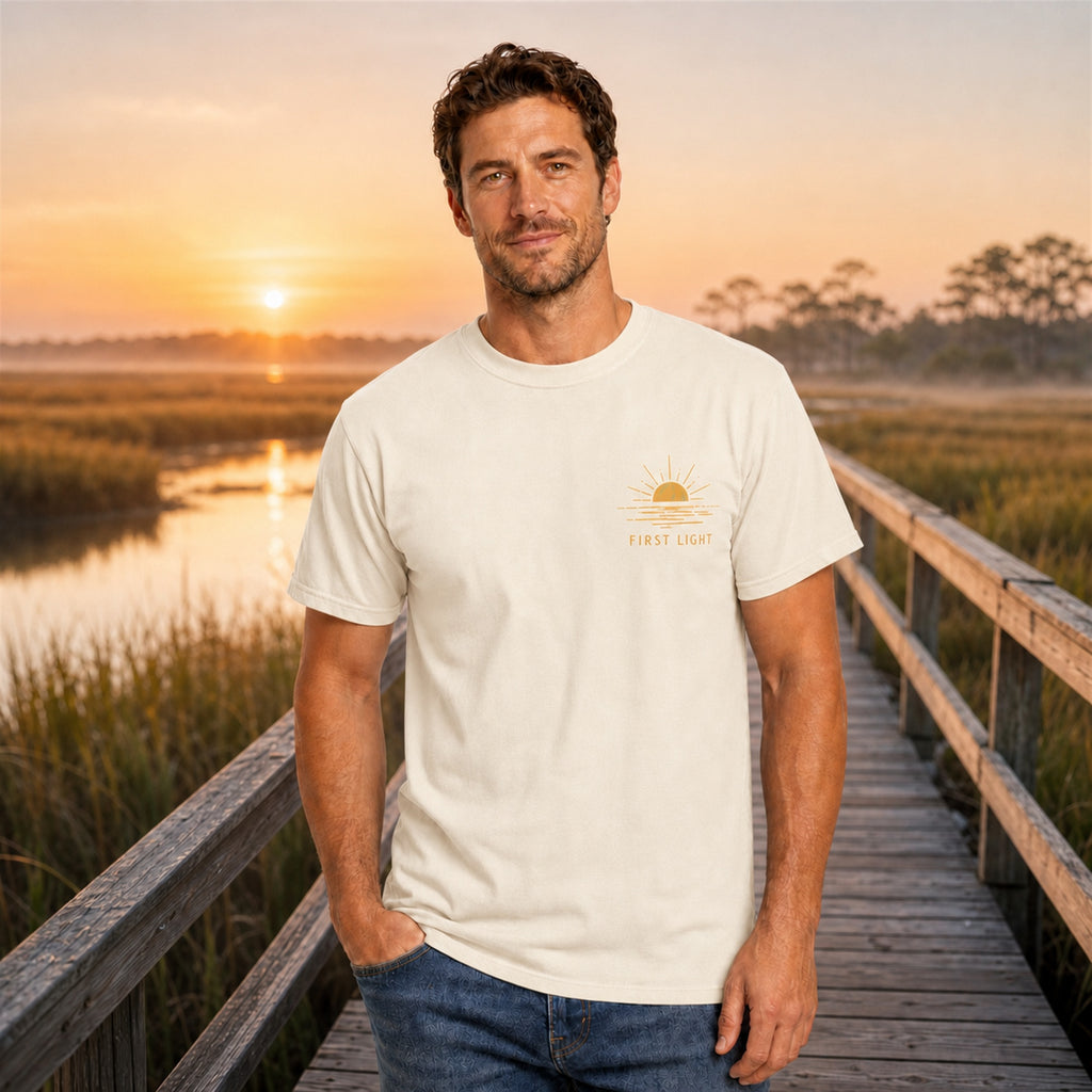 First Light Beach T-Shirt — First Coast Florida Sunrise Graphic Tee