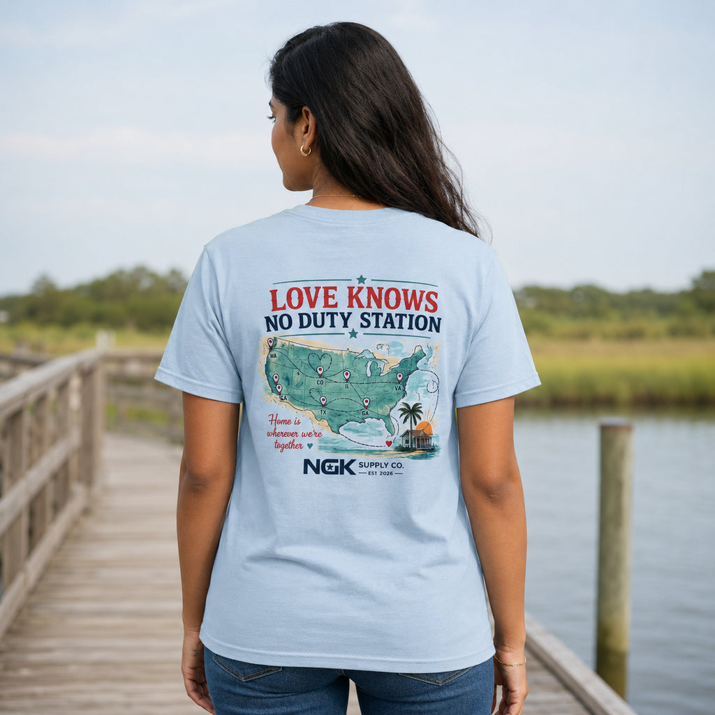 Love Knows No Duty Station Tee
