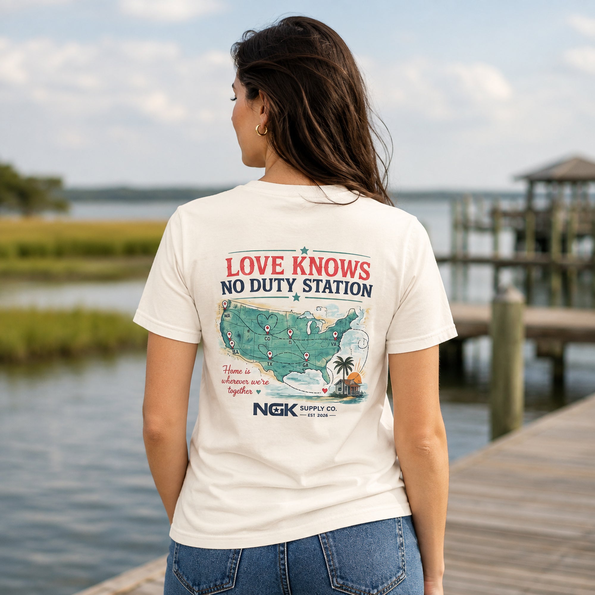 Love Knows No Duty Station Tee