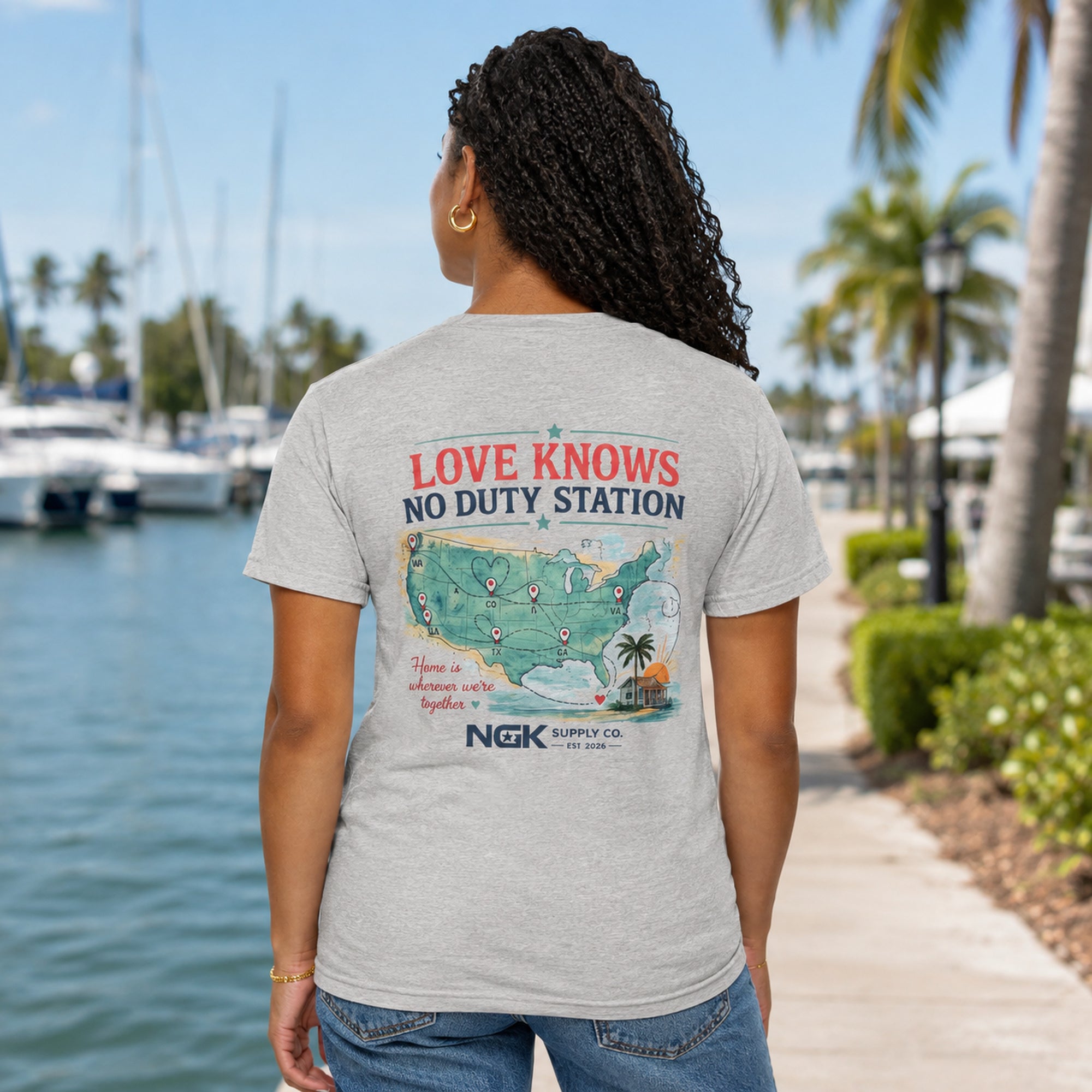 Love Knows No Duty Station Tee
