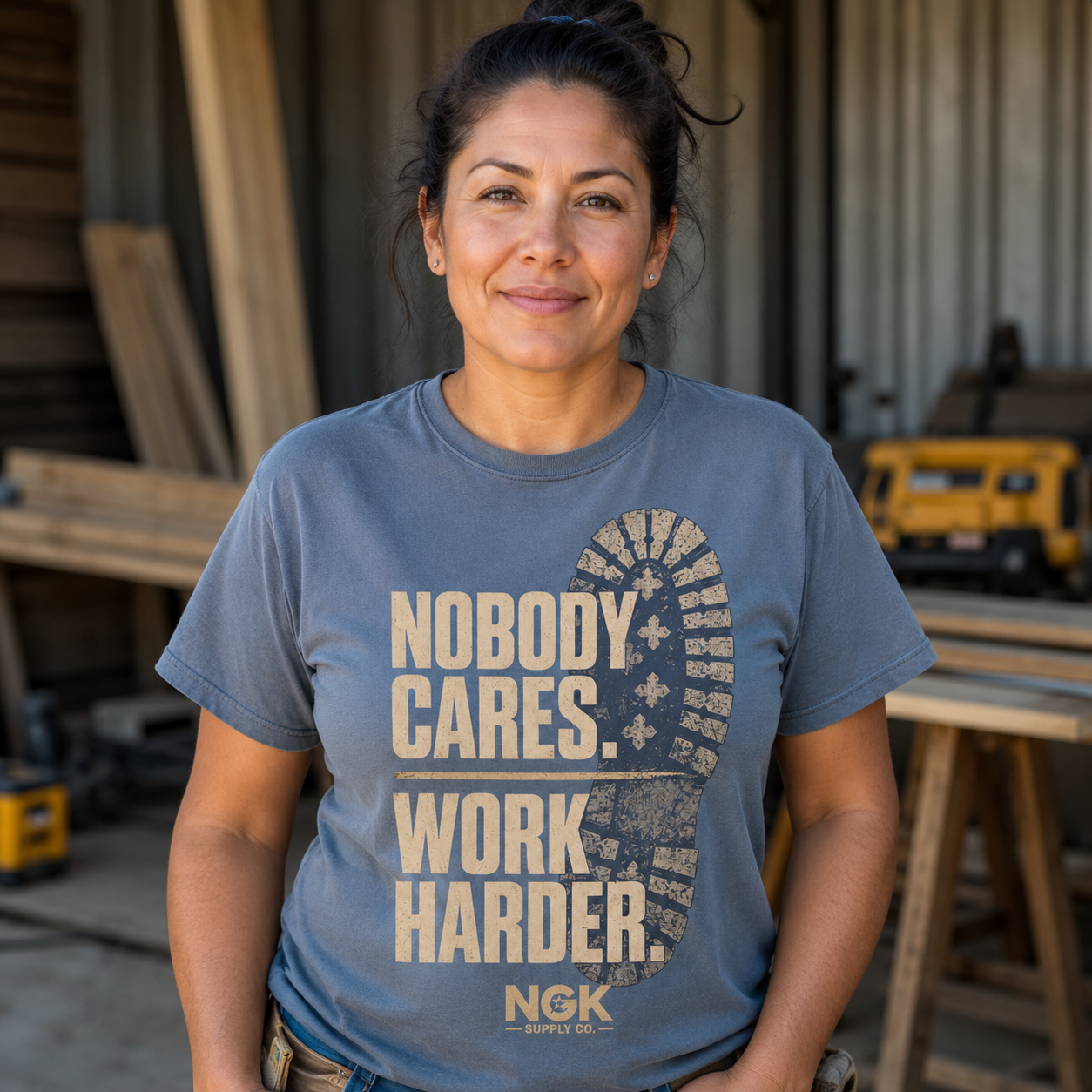 "Nobody Cares Work Harder" T-Shirt
