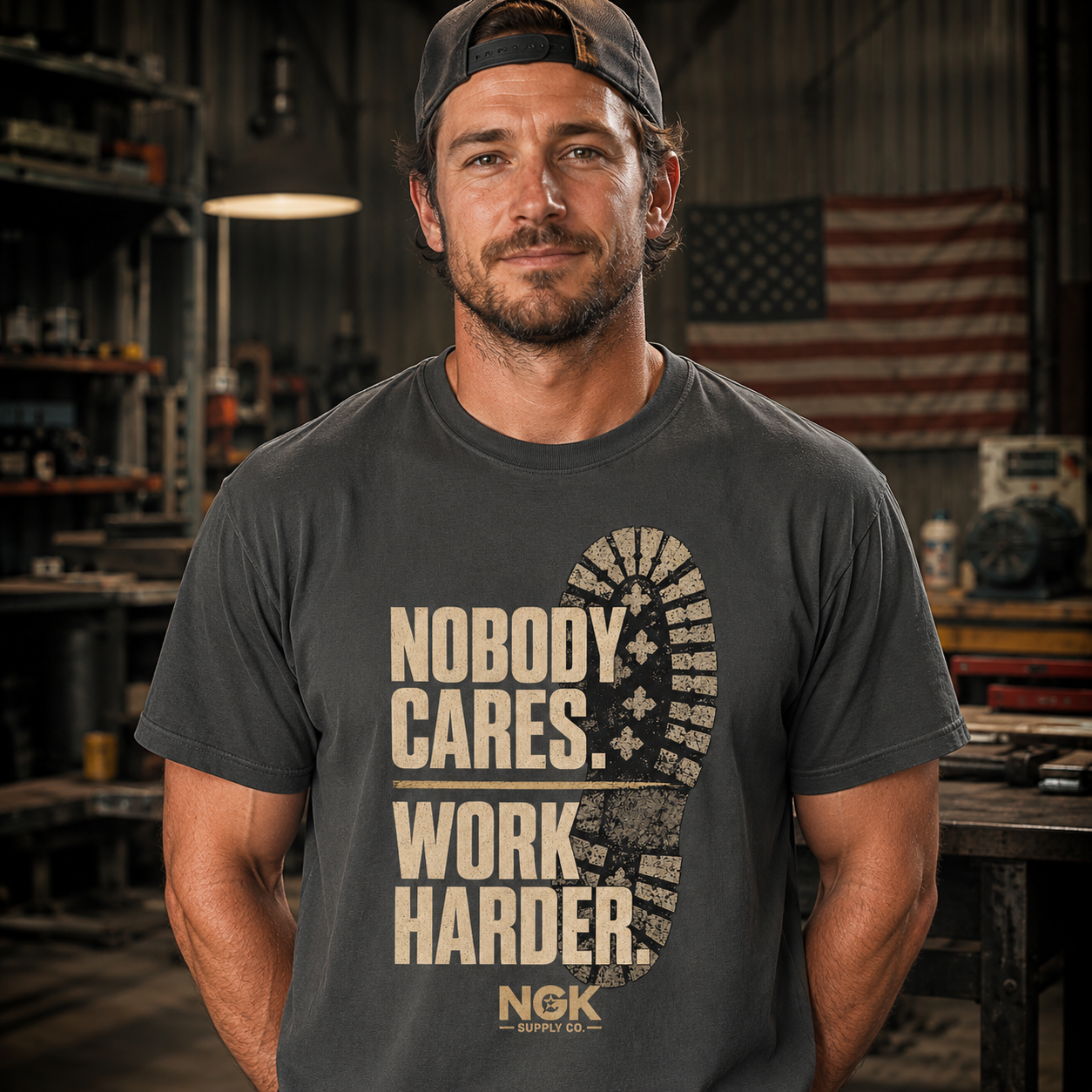 "Nobody Cares Work Harder" T-Shirt
