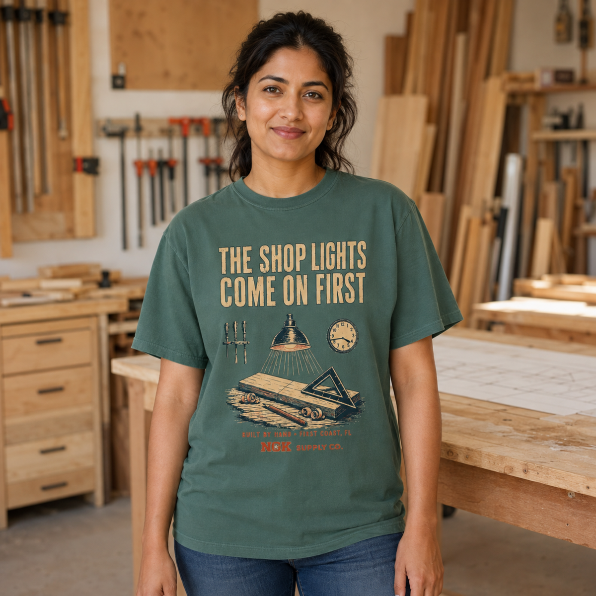 The Shop Lights Come On First T-Shirt