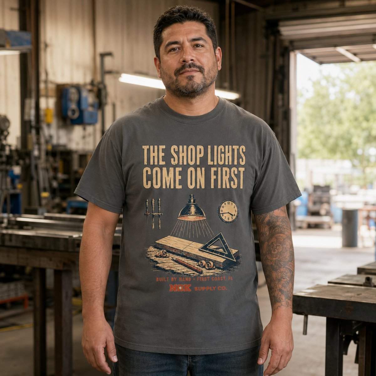 The Shop Lights Come On First T-Shirt