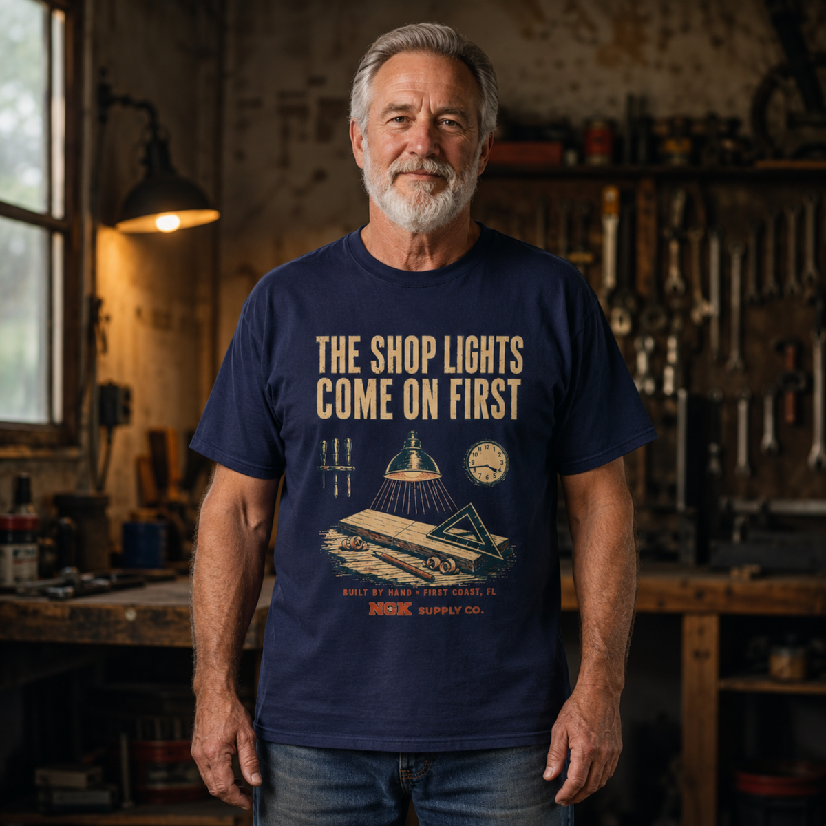 The Shop Lights Come On First T-Shirt