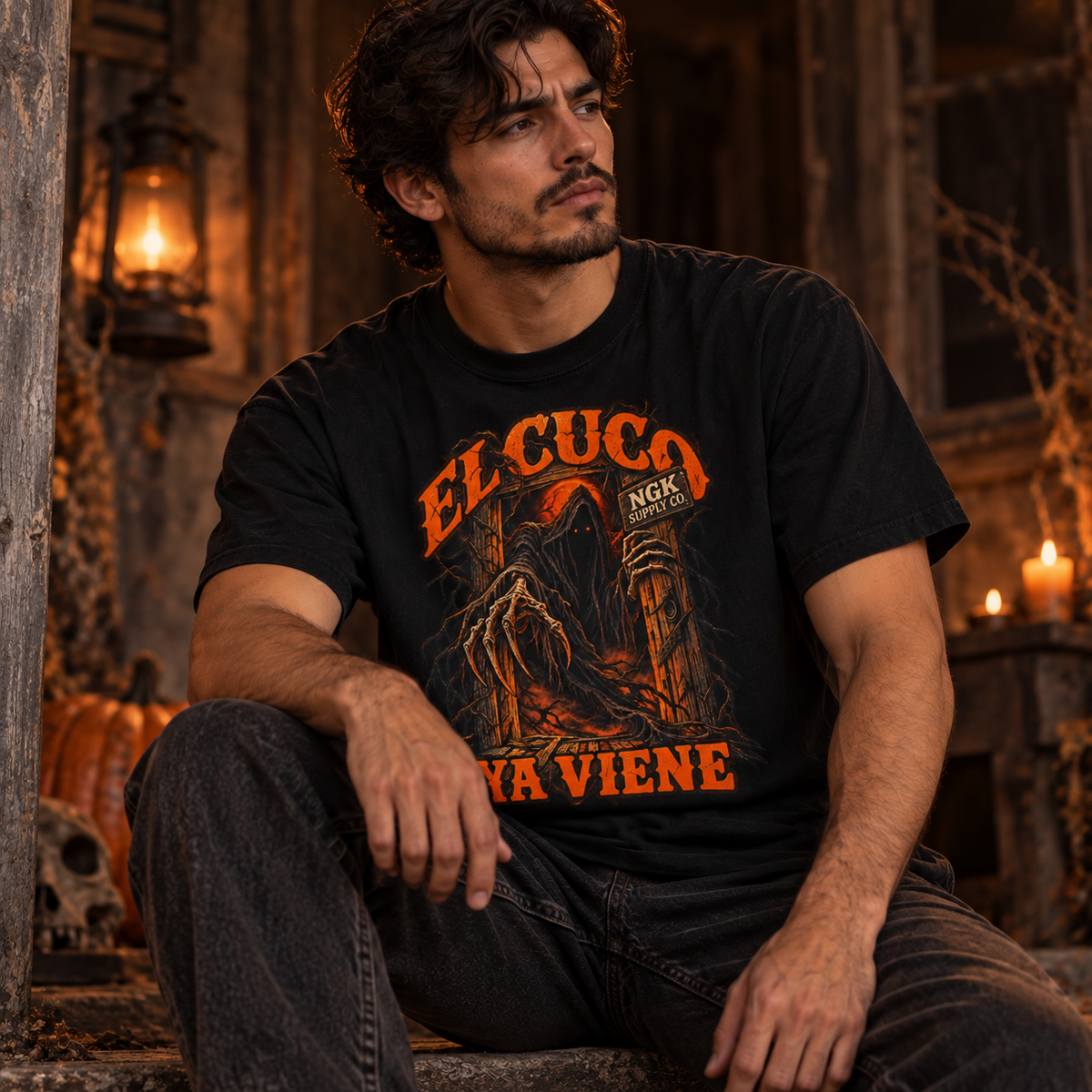 El Cuco Ya Viene T-Shirt Ember Version
