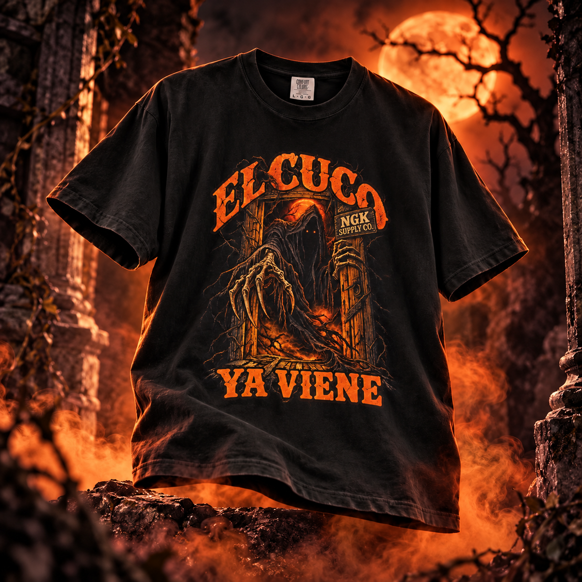 El Cuco Ya Viene T-Shirt Ember Version