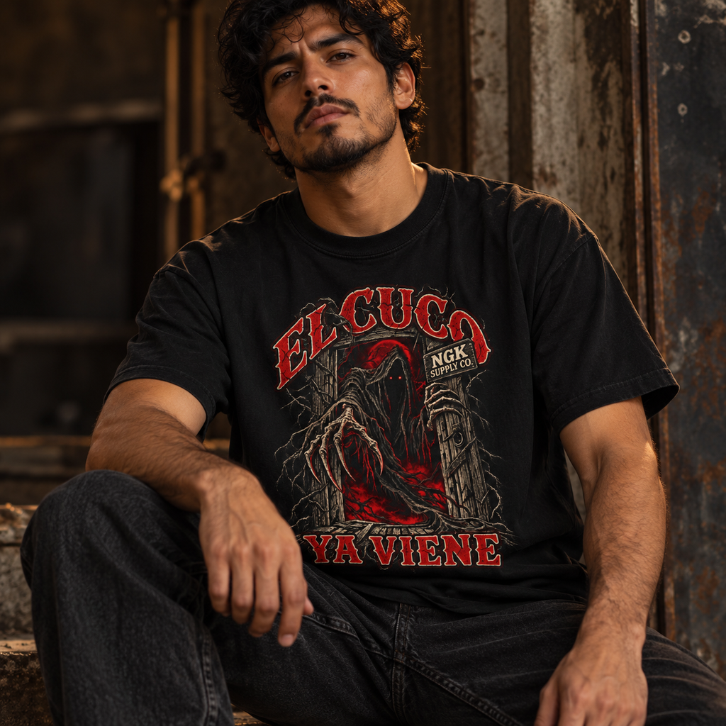 El Cuco Ya Viene T-Shirt - Blood Moon Version