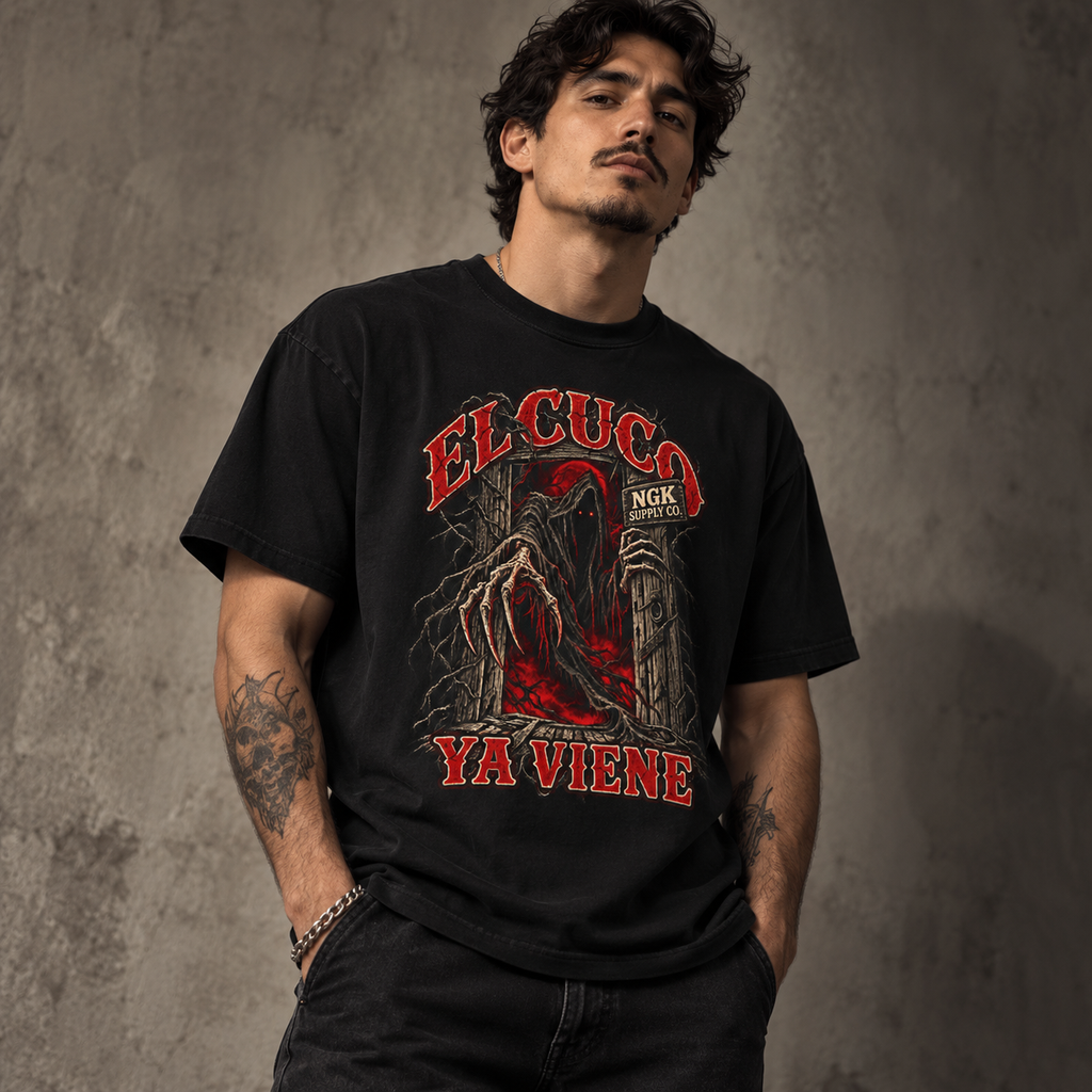 El Cuco Ya Viene T-Shirt - Blood Moon Version