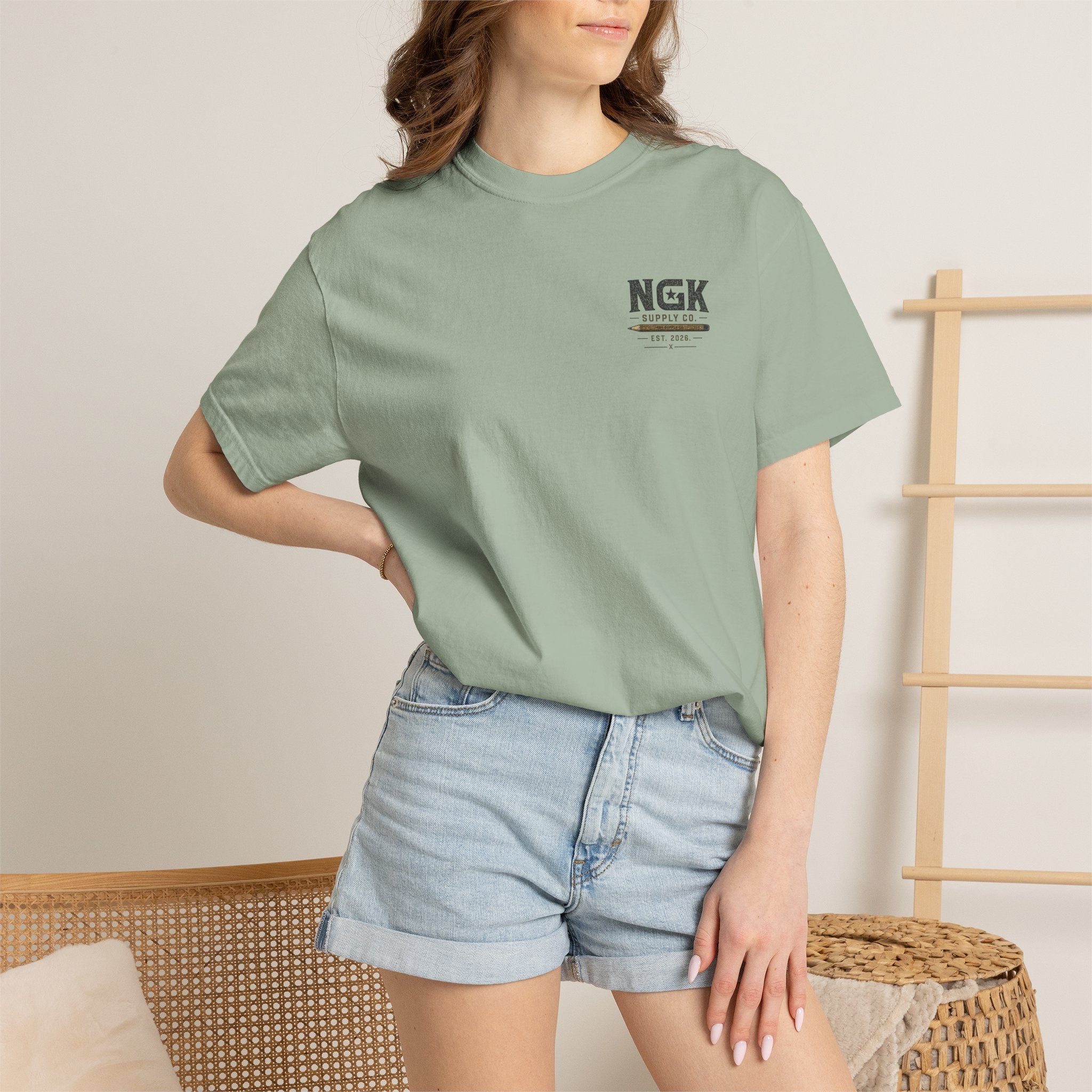 Work Worth Signing T-Shirt — NGK Supply Co. Vintage Tool Graphic