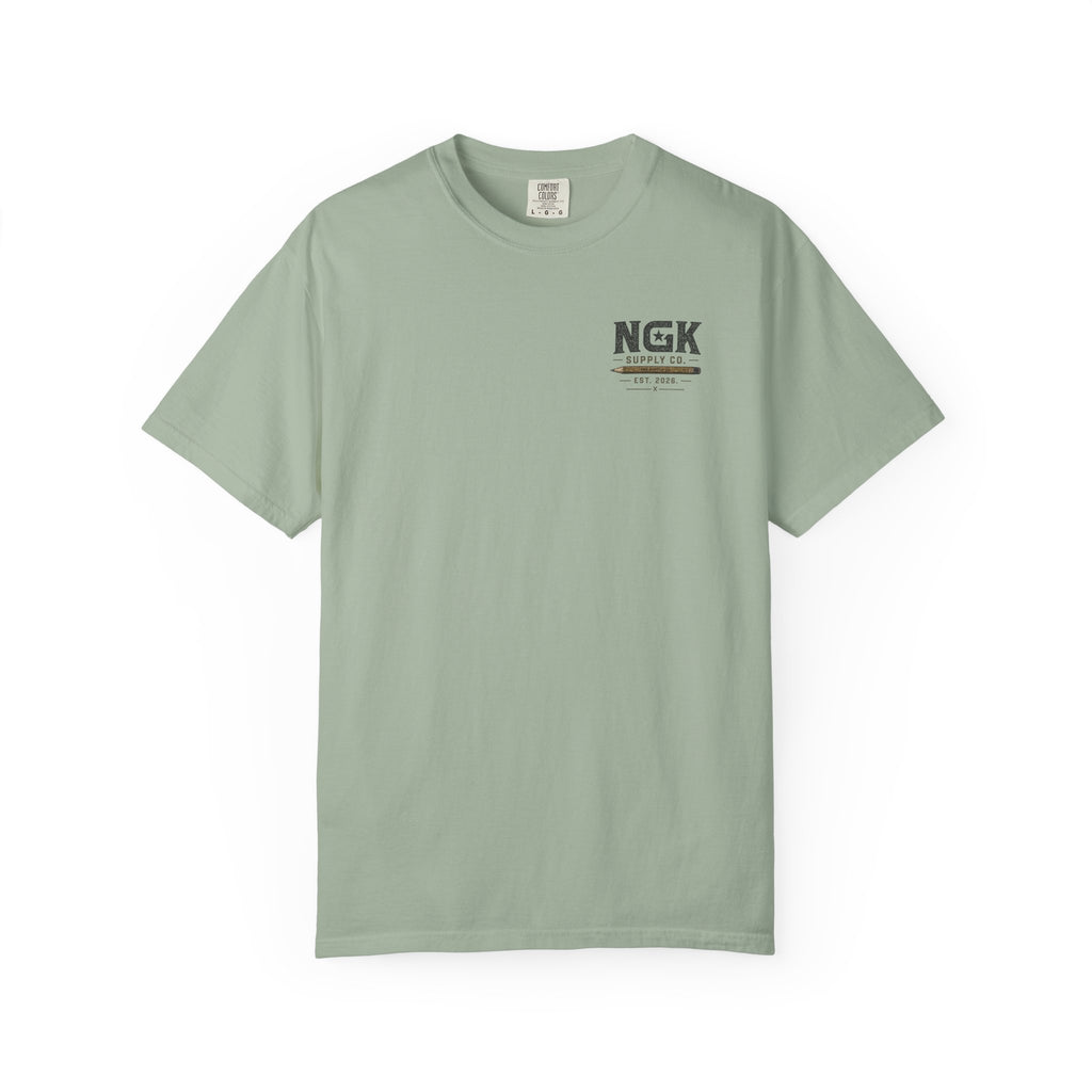 Work Worth Signing T-Shirt — NGK Supply Co. Vintage Tool Graphic