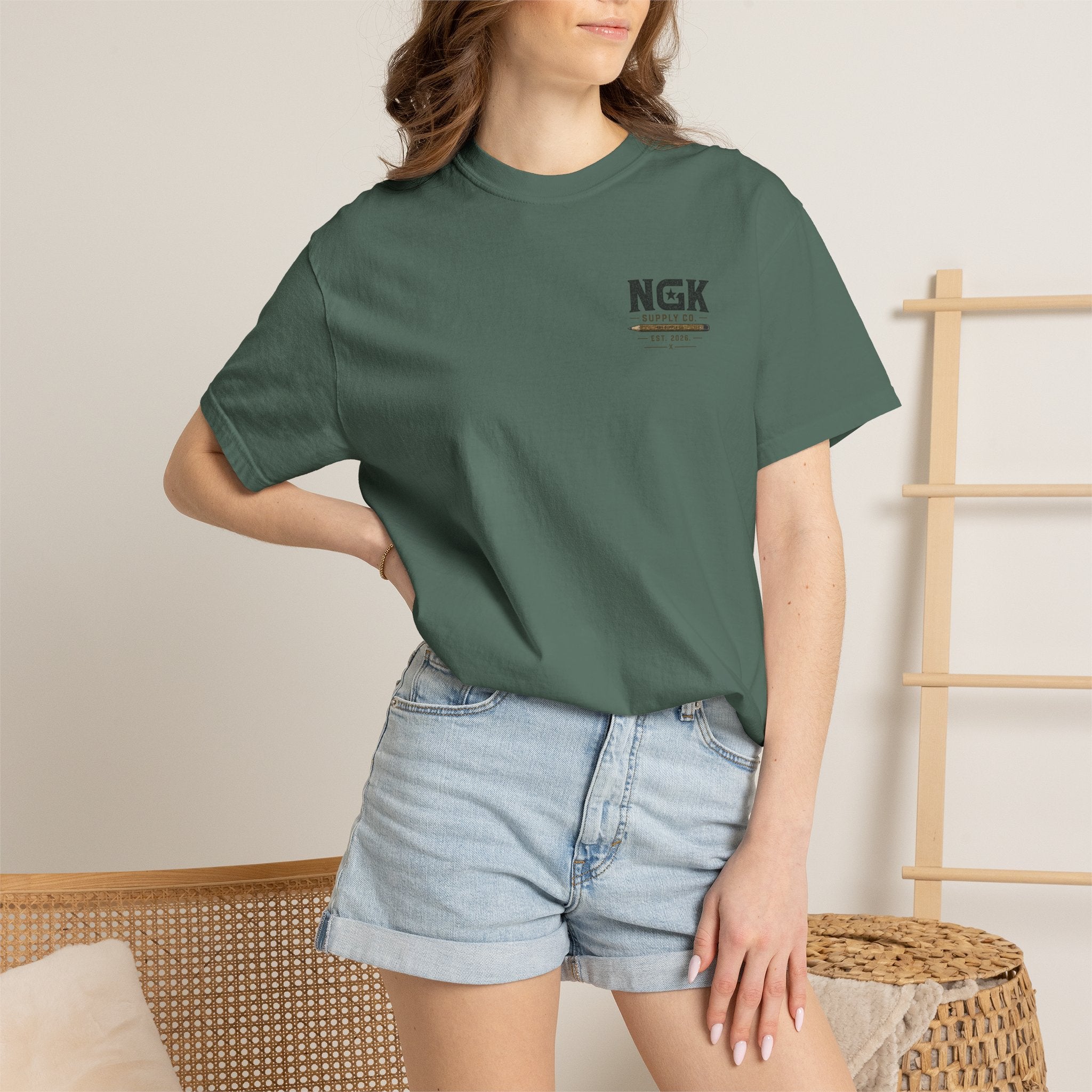 Work Worth Signing T-Shirt — NGK Supply Co. Vintage Tool Graphic