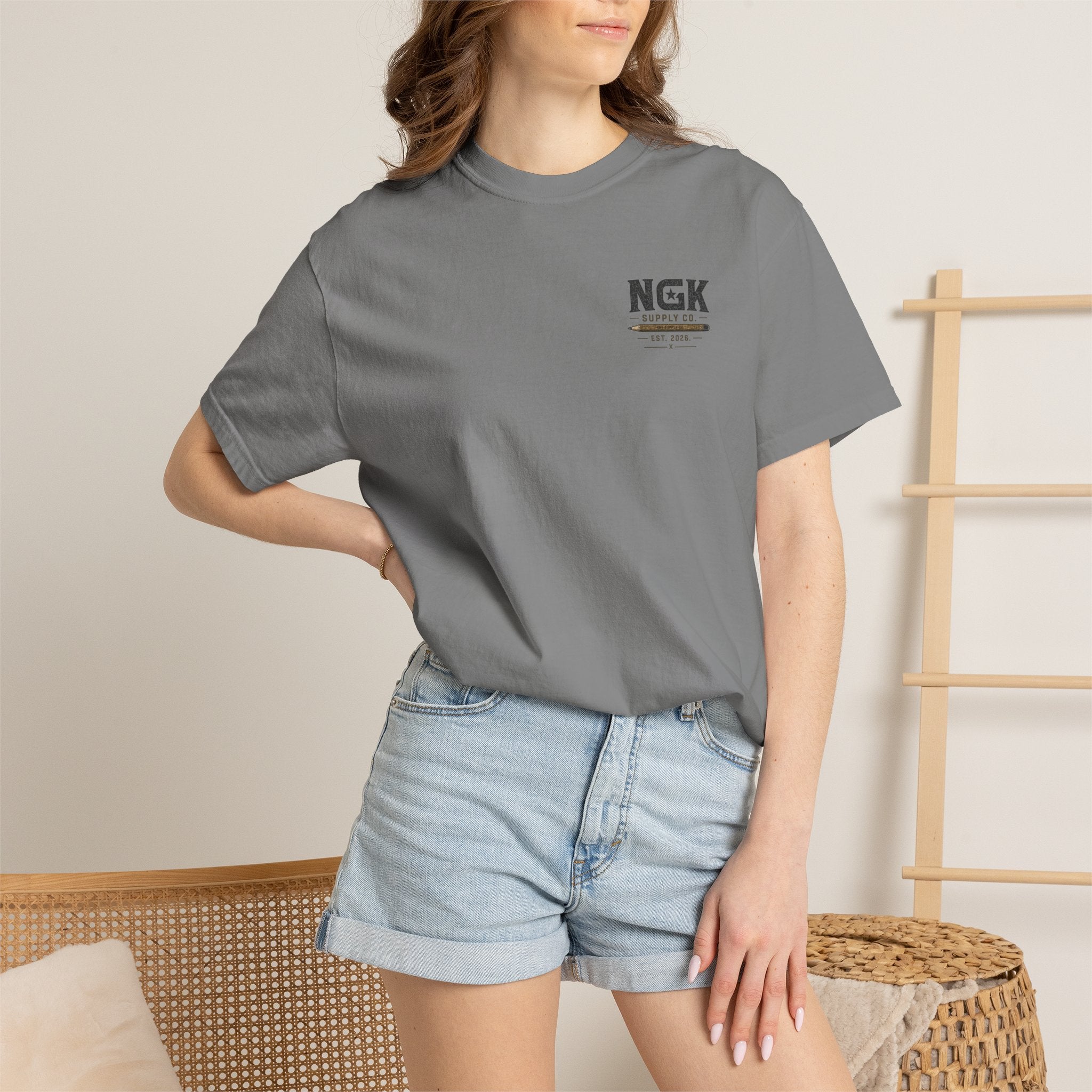 Work Worth Signing T-Shirt — NGK Supply Co. Vintage Tool Graphic